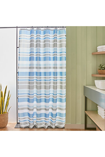 erorex Amara Polyester Shower Curtain With 12 Hooks 180 x 200 cm