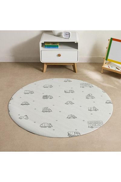 erorex Mystify Toy Trucks Circular Mat - 120 cm