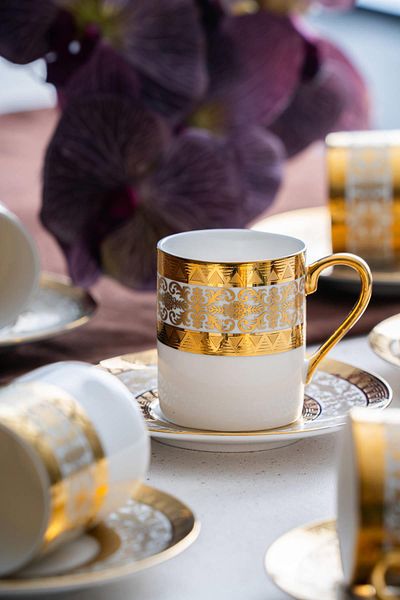 ACAR Hermia 6-Person Coffee Cup Set - 90 ml