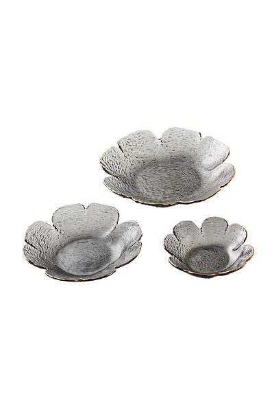 sharpdo Three Pieces Creative Clover Hammer Phnom Penh Household Glass Plate