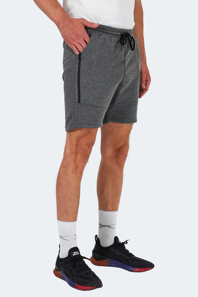 Slazenger NAZAIRE IN Erkek Cepli Fıtness Koyu Gri Şort