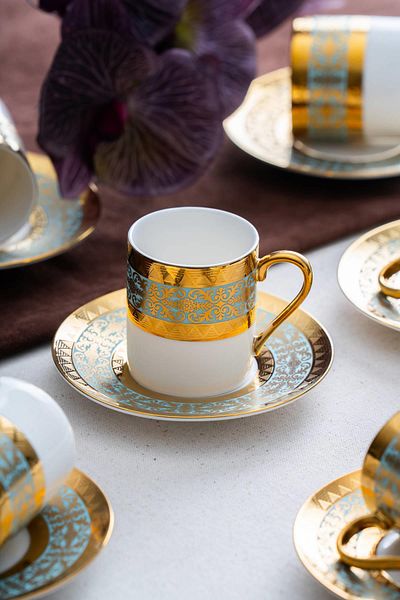 ACAR Hermia 6-Person Coffee Cup Set - 90 ml