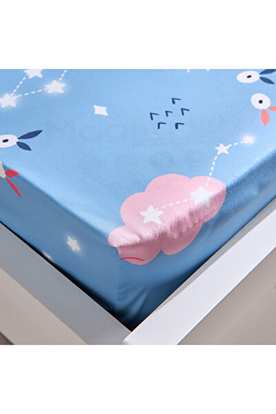 erorex Ivy Meadows Unicorn Single Microfibre Fitted Sheet - 90x200+25 cm