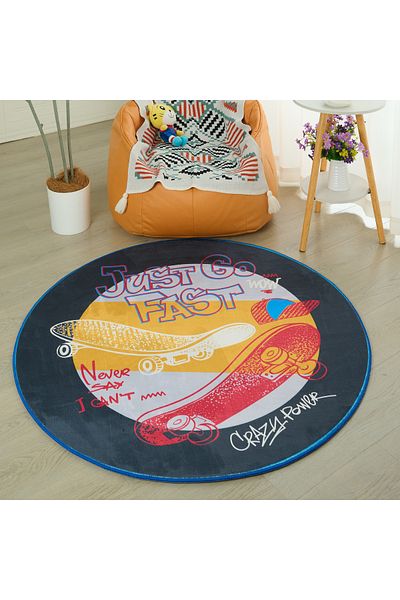 erorex Tom Gearhead Ben Go Fast Printed Flannel Rug - 120 cm