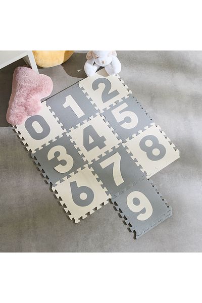 erorex Mystify Foam 10-Piece Playmat Numerical Mat Set - 30x30x1 cm