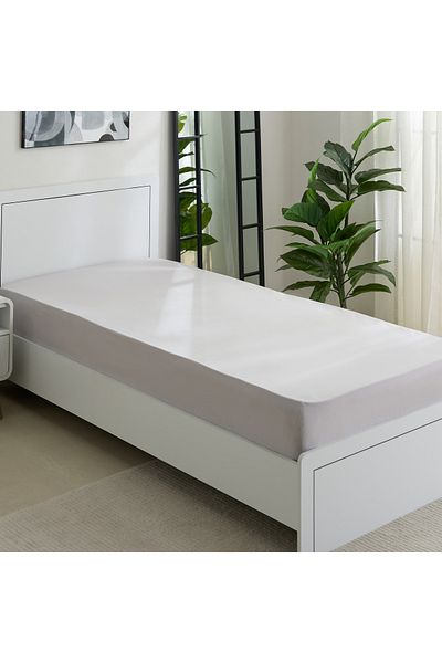 erorex ملاءة سرير مفردة من مادة البيركال النقية 300TC - 90×200+36 سم