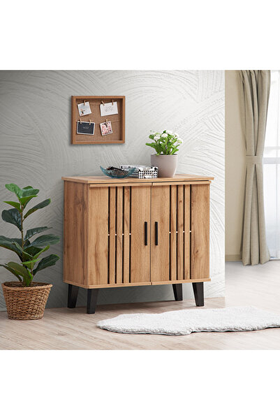 Generic Porto 9-Pair Shoe Cabinet with 2 Doors