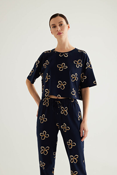 Hays Kadın Pamuklu Kısa Kollu Pijama Üstü