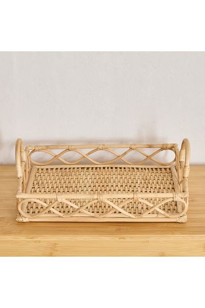 erorex Boho Bliss Rectangle Tray - 37x27x7 cm