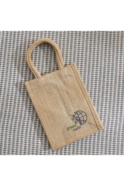 erorex Go Green Multiutility Jute Lunch Bag - 17x17x40 cm