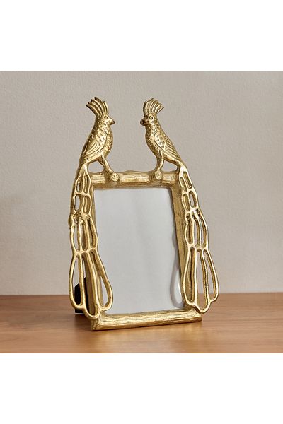 erorex Popin Aluminium Decorative Peacock Photo Frame - 29x22x2 cm