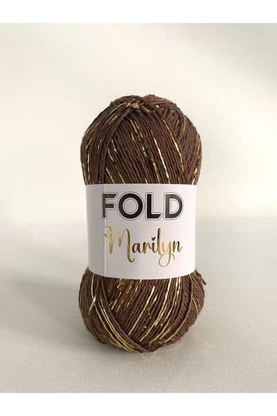 FOLD Marilyn Brown 2201 Glitter Thread Knitting Yarn 100 Grams 165 Meters