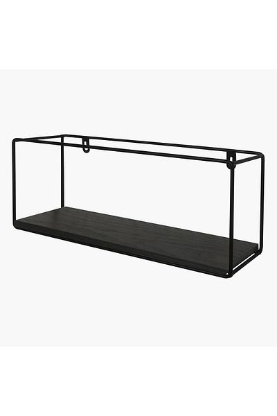 erorex Urban Rectangular 1-Tier Metal Shelf - 40x10x15 cm