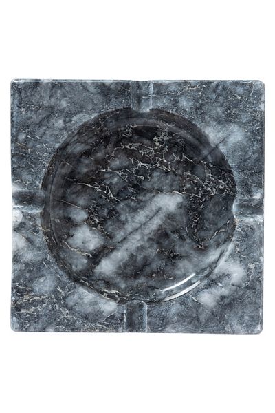 Mudo Home Black Grace Marble Ashtray