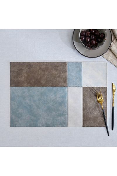 erorex Marco Faux Leather Placemat - 30x45 cm