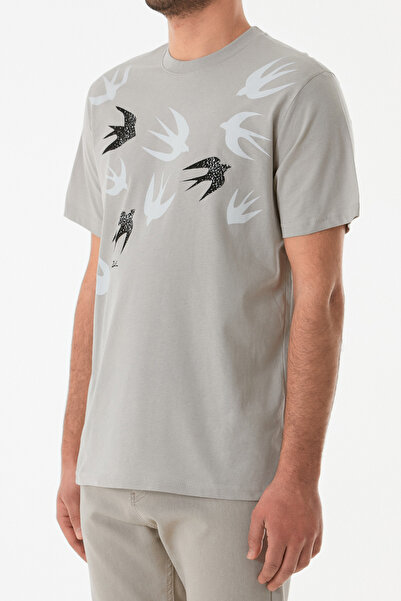 Fulla Moda Μπλουζάκι με στάμπα με λαιμόκοψη