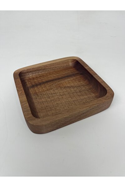 BİLWOOD 1010 DİKDÖRTGEN OYMALI  AHŞAP TABAK 10x10 cm