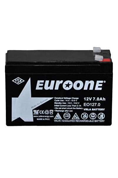 Powermaster Euroone EO127.0 12 Volt 7 Amper Bakımsız Kuru Akü