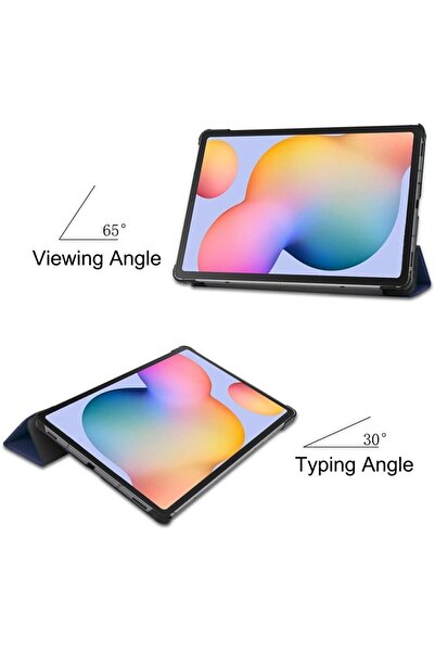 AWH Custer Case for Samsung Galaxy Tab S6 Lite 10.4" 2020-2024, Ultra-thin PU-Leather, Blue