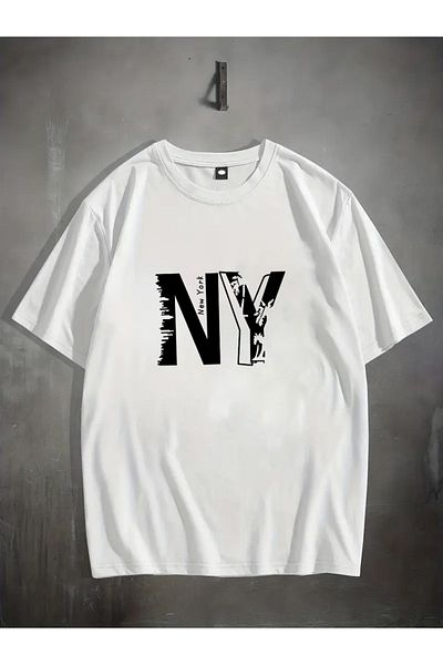 uyguntarz Μπλουζάκι Unisex New York Printed Oversize