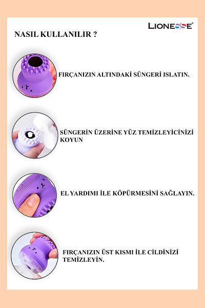 Lionesse Octopus Facial Cleansing Brush 384- 8697888016470