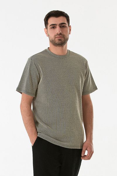 Fulla Moda Μπλουζάκι με ριγέ με ριγέ λαιμόκοψη