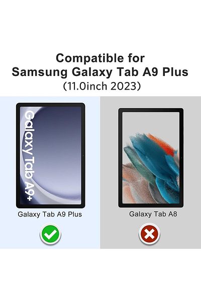 AWH عبوة من قطعتين من واقي الشاشة لجهاز Samsung Galaxy Tab A9 Plus مقاس 11 بوصة 2023، زجاج مقسّى، عالي الدقة