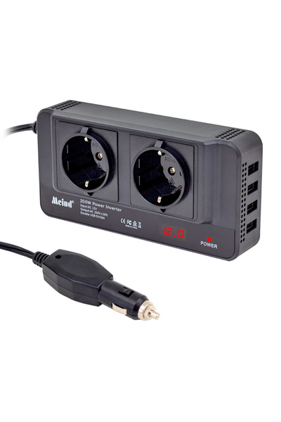 Powermaster PM-19827 200W 12V DC - 220V AC Araç İçi İnvertör Priz USB Girişli...