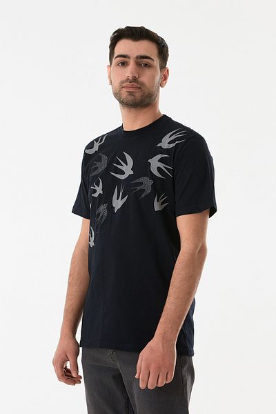 Fulla Moda Μπλουζάκι με στάμπα με λαιμόκοψη