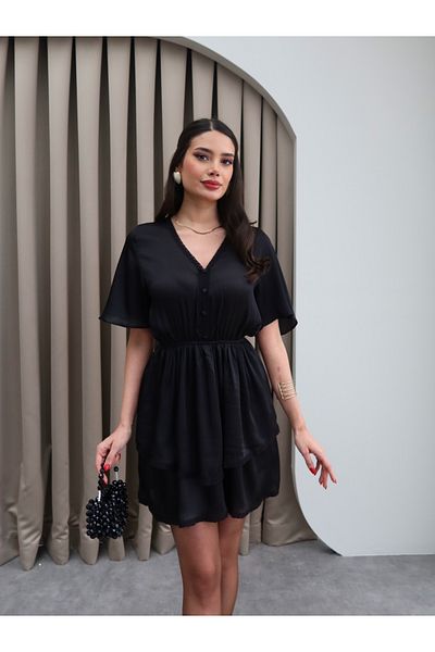 ESRAHELVACI Rochie din șifon cu detalii Guipure