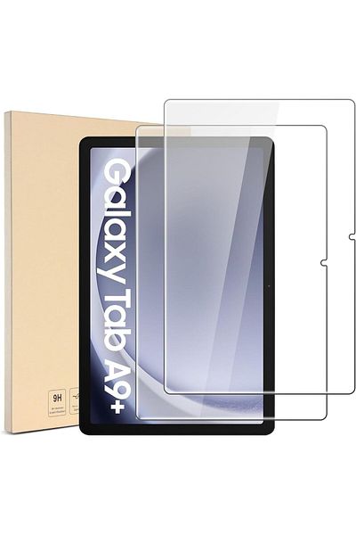 AWH عبوة من قطعتين من واقي الشاشة لجهاز Samsung Galaxy Tab A9 Plus مقاس 11 بوصة 2023، زجاج مقسّى، عالي الدقة