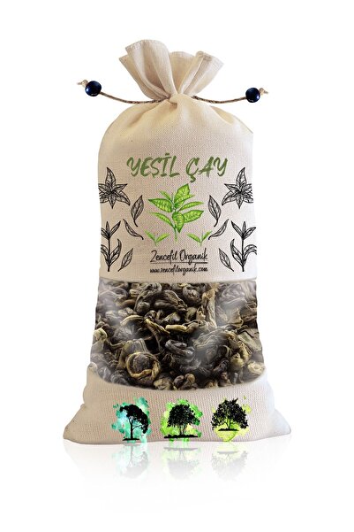 Zencefil Organik Bez Torba Yeşil Çay 400 Gr. Yaprak Yeşilçay Özel Kalite Seçme Ürün Green Tea