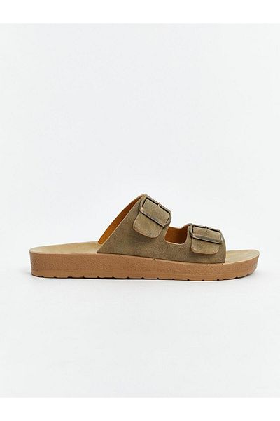 LC Waikiki Ανδρικές παντόφλες διπλές ριγέ LCW STEPS