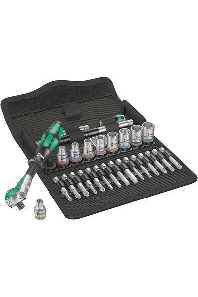 wera 8100 Sa 6 Zyklop - مجموعة لقم مقبس السقاطة 1/4"