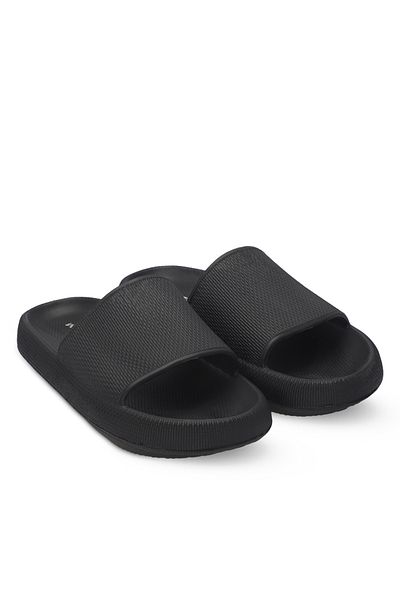 Esem Men's Black Jean Slippers