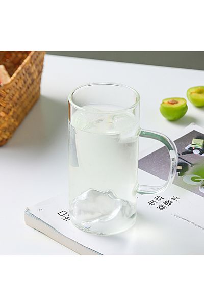 sharpdo 300 ml Glass Single Layer Cup With Handle