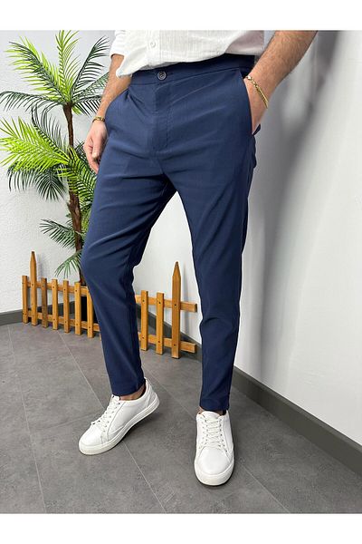 MODA Classic Jogger Pants Navy Blue