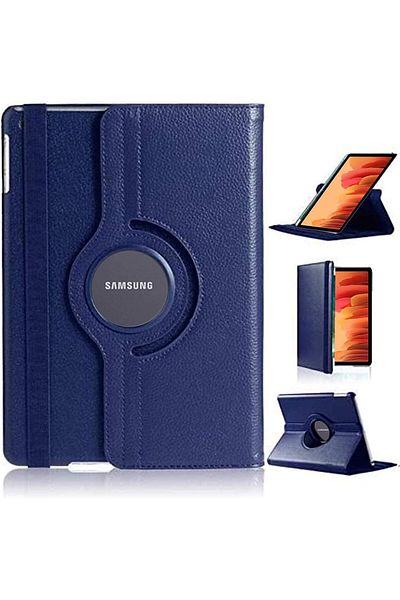 AWH جراب Galaxy Tab A7 مقاس 10.4 بوصة 2020، مصنوع من جلد البولي يوريثان مع خاصية الدوران الذكي بزاوية 360 درجة لجهاز SM-T500/T505/T507