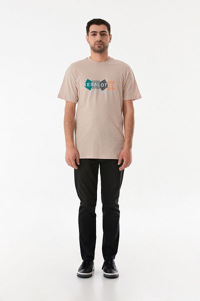 Fulla Moda Μπλουζάκι με στάμπα με λαιμόκοψη