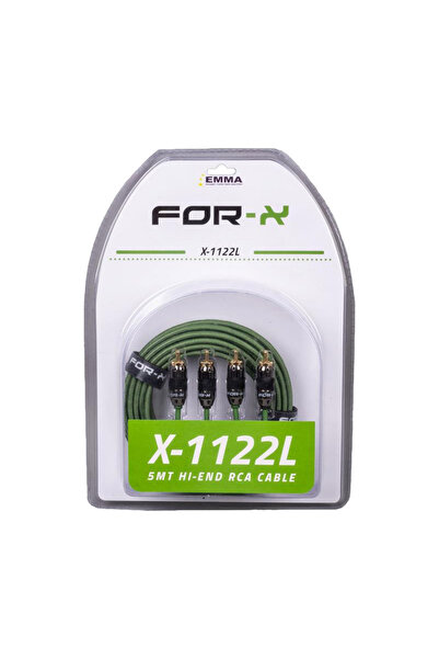 For-X FORX X-1122L 2 RCA + 2 RCA BAKIR 5 METRE KABLO