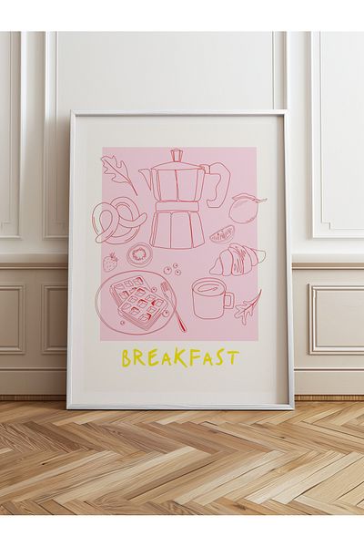 HOMEPACK Pictură cu un singur cadru din lemn Pictură poster dintr-o bucată TK/867