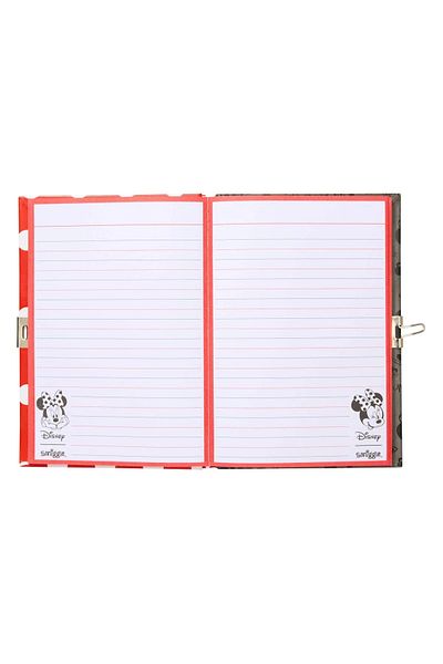 SMIGGLE دفتر ملاحظات مخصص مسطر بحجم A5 قابل للقفل من ميني ماوس