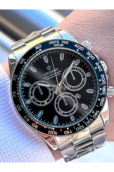 Coliseum Steel Cord Calendar Dial Boxed Series Men's Wristwatch Ft.Cls.E8743