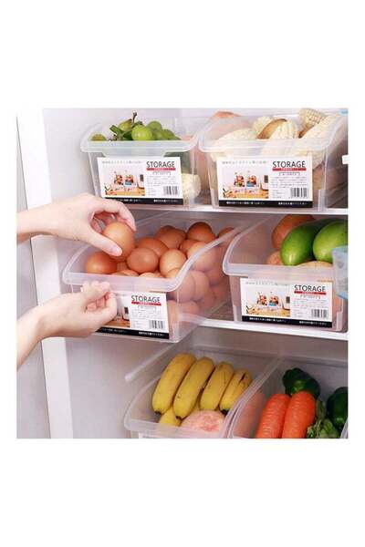 ALMUFARREJ منظم تخزين الثلاجة شفاف 200 جرام