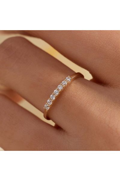 Beloro Jewels Monte Napoleone Stella 9 Karat Gold Ring mit Zirkonia-Steinen Bo330054