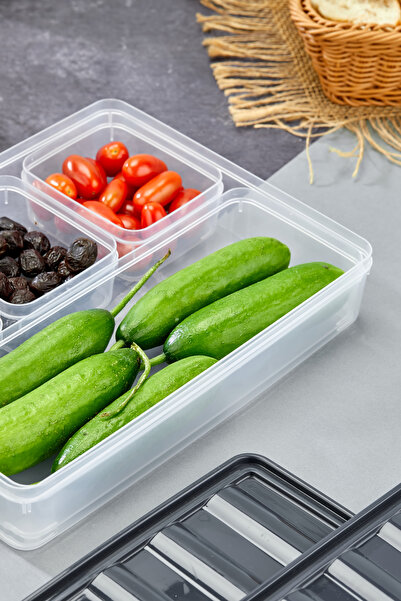 Milenay Hero Who Makes Room in the Refrigerator! 5 Piece Organizer Breakfast & Storage Container Set