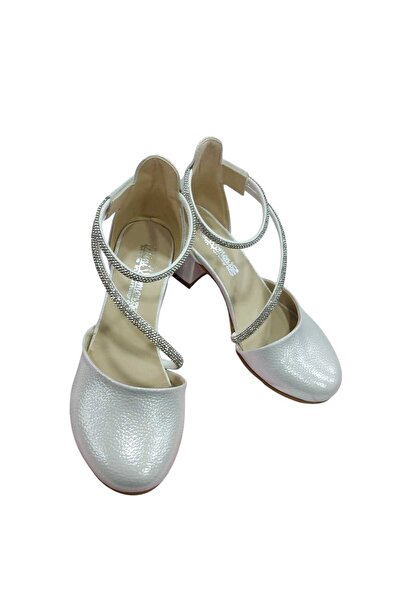 ÇAĞ AYAKKABI Girl's Heeled Shoes Ankle Velcro Evening Dress Children's Shoes