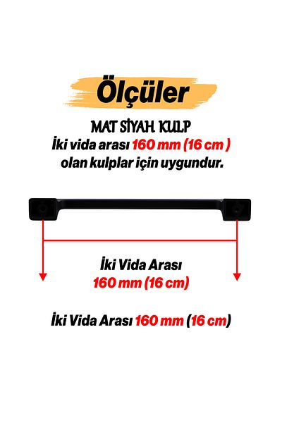 Badem10 Gediz Metal Negru Mat 160 Mm 16 Cm Mobilier Bucătărie Sertar Dulap Dulap Capac Mâner Mâner