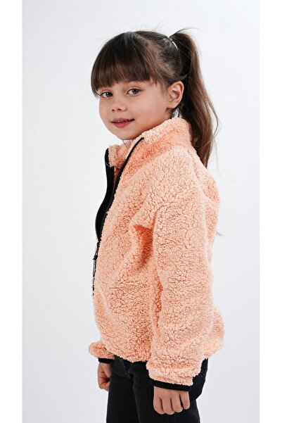 Genel Markalar Kız Çocuk Welsoft Tek Üst Peluş Sweatshirt Hırka Ceket