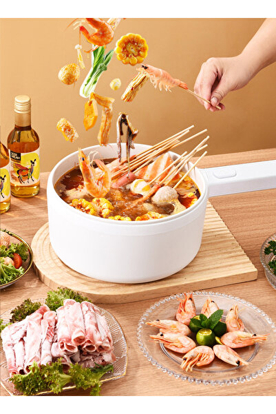 sharpdo Multifunctional Household Small Power Double Layer Electric Cooking Pot 20CM